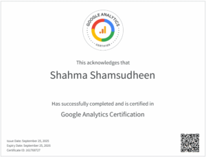 Google Analytics Certificate